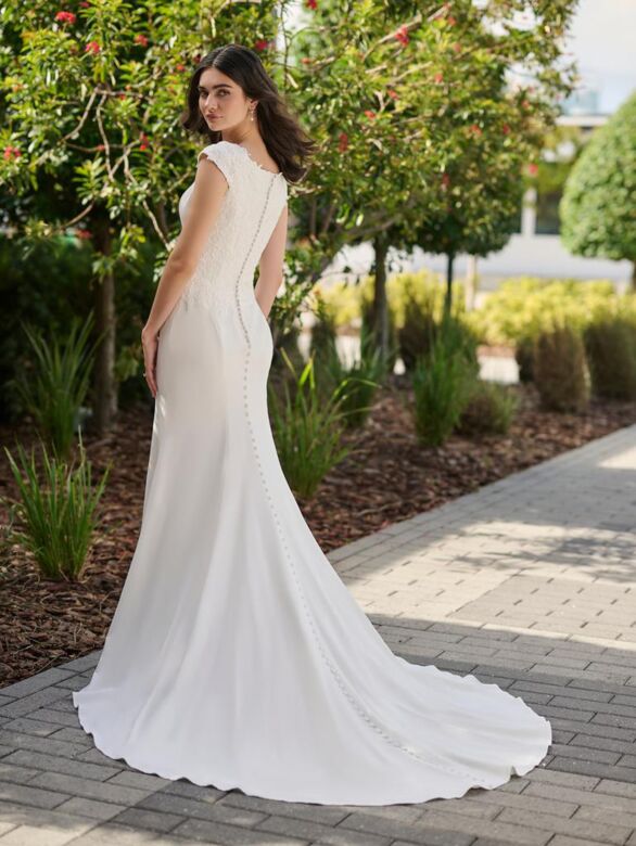 Christina Wu 28216 Cap Sleeve Square Neck Bridal Gown