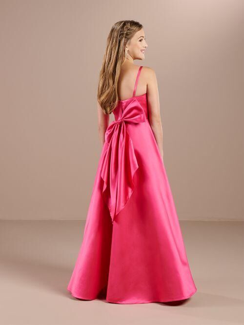 Christina Wu 32191 Bow Back Spaghetti Straps Junior Bridesmaid Dress