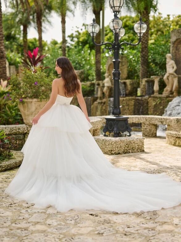 Christina Wu 15880 Removable Overskirt Strapless Wedding Dress