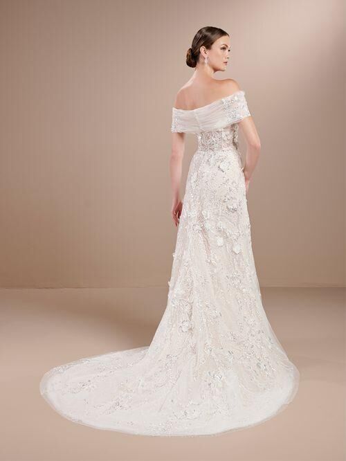 Christina Wu 15872 Off-The-Shoulder High Slit Bridal Dress