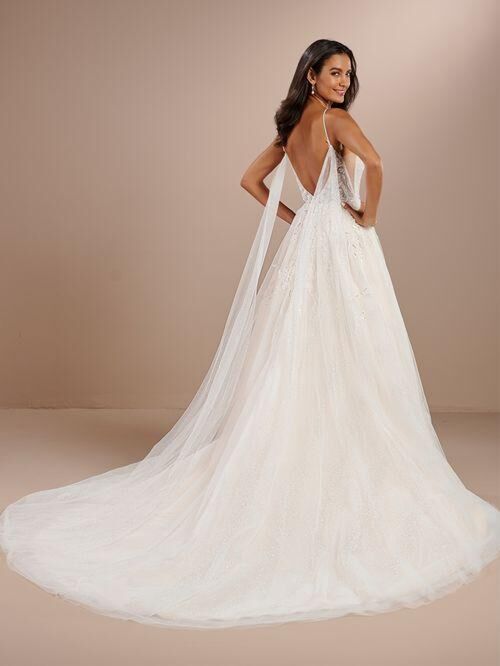 Christina Wu 15874 Illusion Sides Back Streamer Bridal Gown