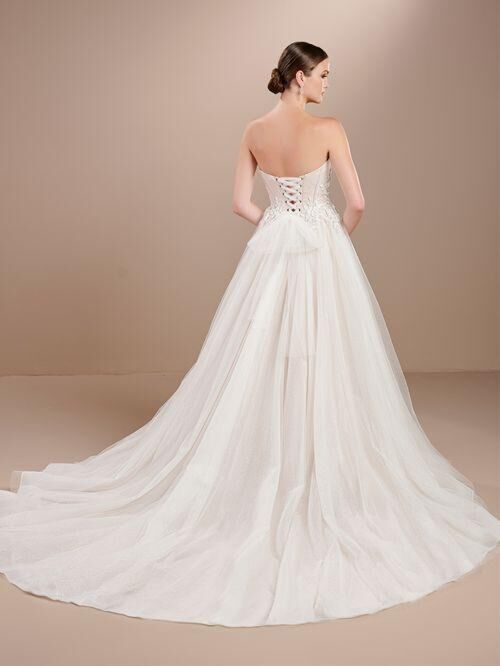 Christina Wu 15877 Lace-Up Bow Back Wedding Dress