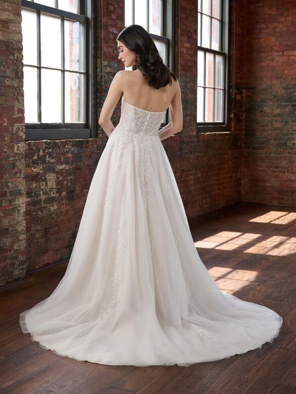 Christina Wu 15915 Plunging Neck Strapless Bridal Dress
