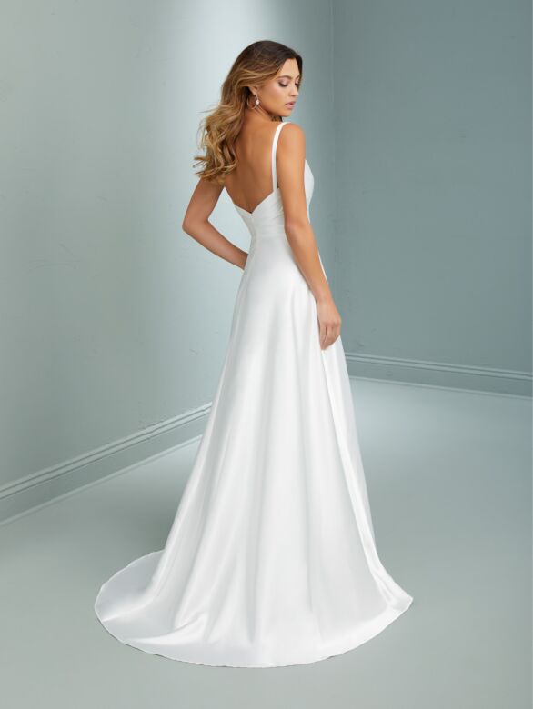 Christina Wu 48044 Side Pockets Spaghetti Straps Wedding Gown