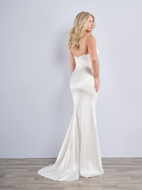 Christina Wu 48091 Spaghetti Strap Plunging Neck Wedding Gown