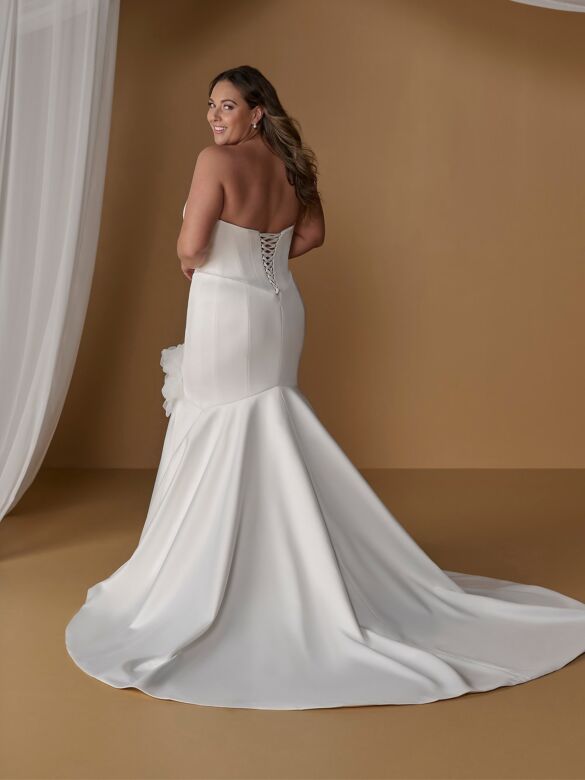 Christina Wu 29502 Scoop Neck Satin Mermaid Bridal Dress