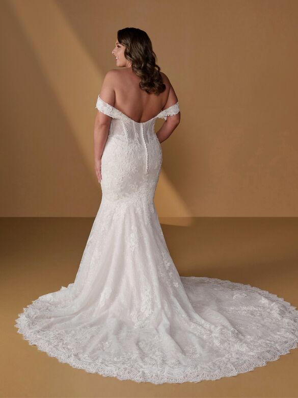 Christina Wu 29505 Off The Shoulder Fit-And-Flare Bridal Gown