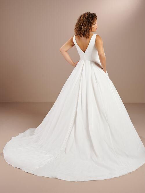 Christina Wu 29452 Surplice Bodice With Bow Plus Size Wedding Dress