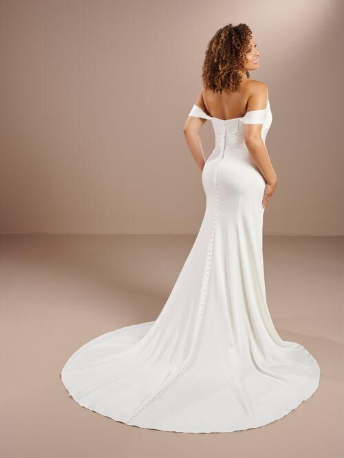 Christina Wu 29454 Removable Strap Scoop Neck Plus Size Wedding Gown
