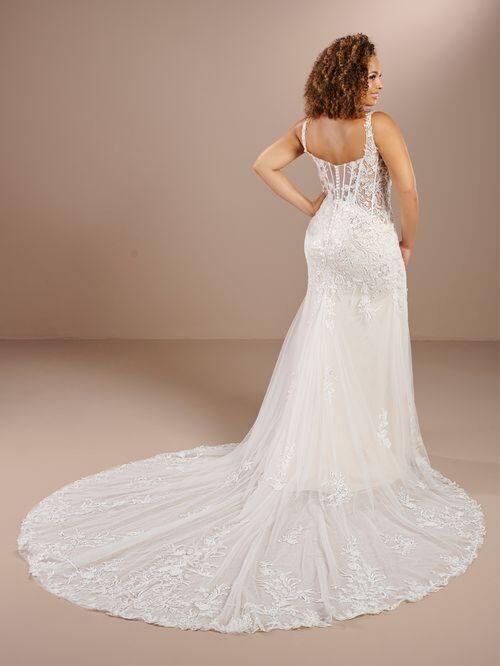Christina Wu 29457 Illusion Corset Bodice Plus Size Bridal Dress