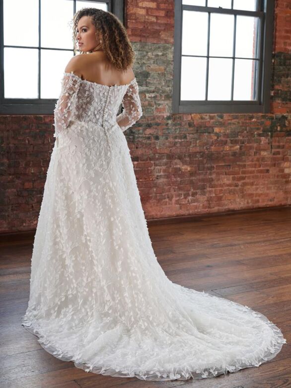 Christina Wu 29491 Long Sleeve Off-The-Shoulder Plus Size Bridal Gown