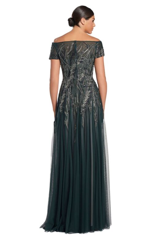Alexander by Daymor 2051 Illusion Neck A-Line Dress
