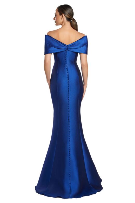 Alexander by Daymor 2053 Off-The-Shoulder Back Button Dress