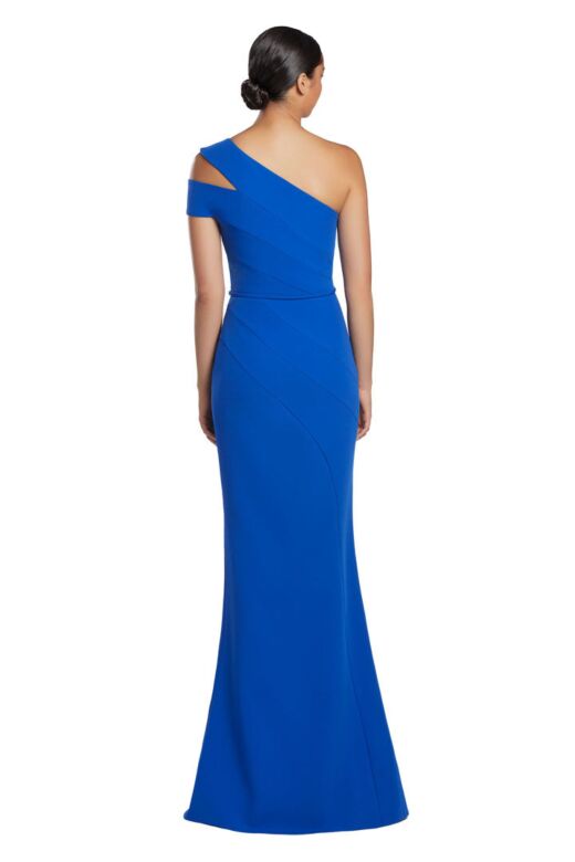 Alexander by Daymor 2058 One-Shoulder Pleated Skirt Dress