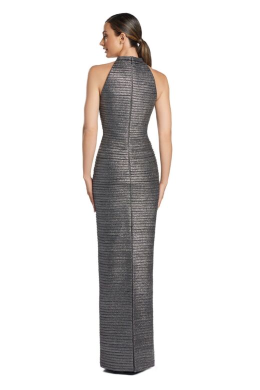 Alexander by Daymor 2065 High Neck Back Slit Dress