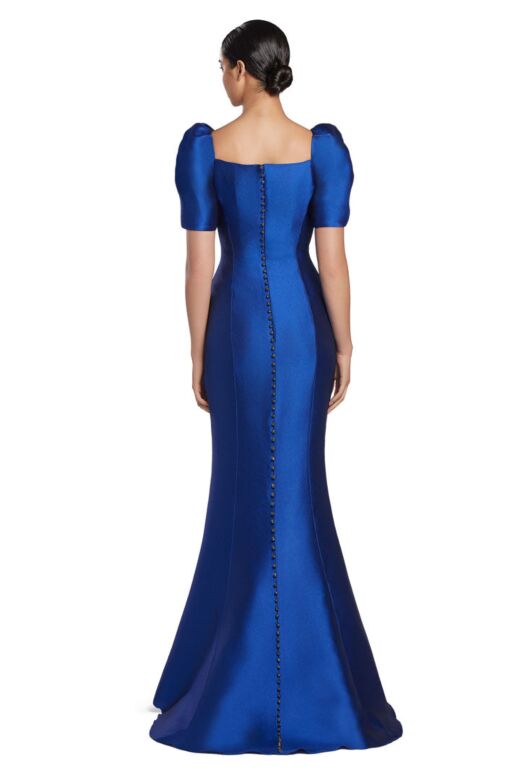 Alexander by Daymor 2069 Puff Sleeve Back Square Neck Dress
