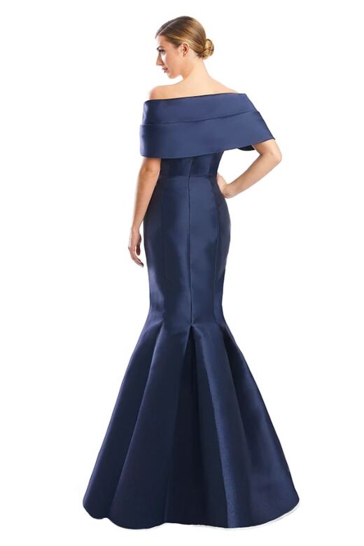 Alexander by Daymor 1759 Detachable Sleeve Beaded Neck Dress