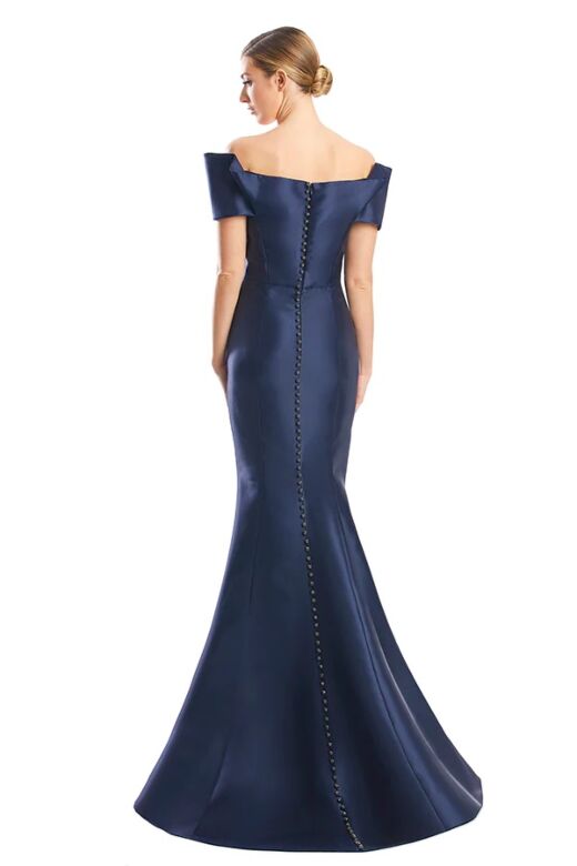 Alexander by Daymor 1763 Criss Cross Bodice Off The Shoulder Dress