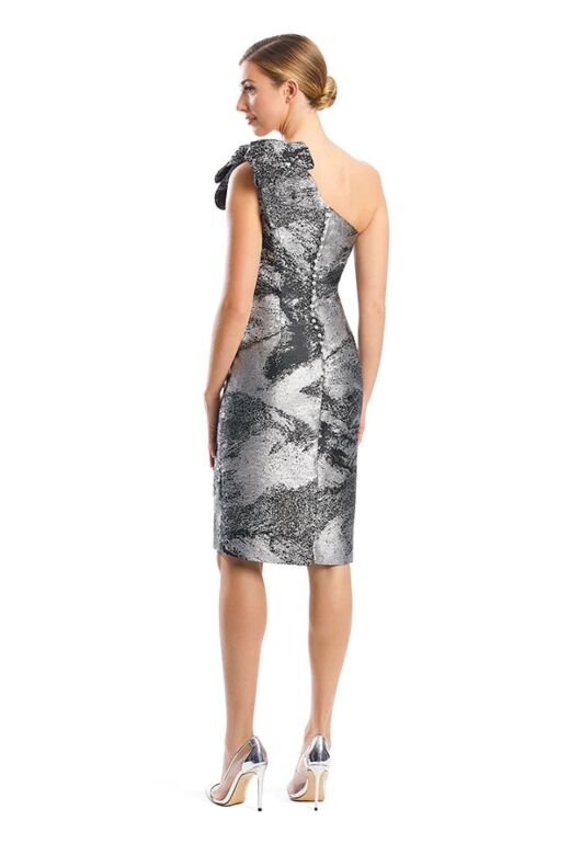 Alexander by Daymor 1772 One Shoulder Button Back Dress