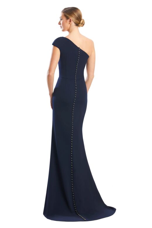 Alexander by Daymor 1781 Button Back One Shoulder Dress