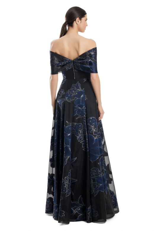 Alexander by Daymor 1959 Off-The-Shoulder Knotted Neck Dress