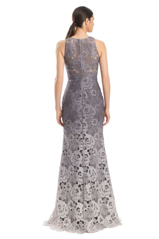 Alexander by Daymor 1975 Beaded Lace Jewel Neck Dress