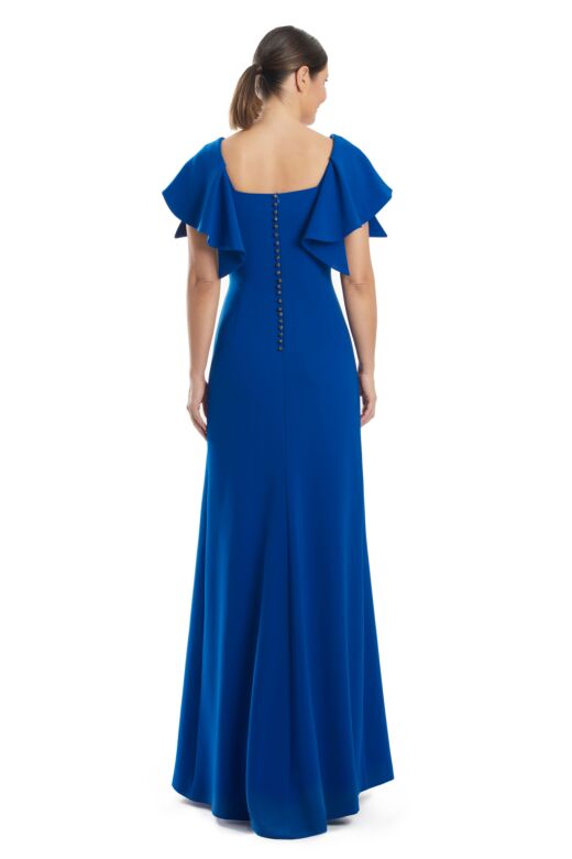 Alexander by Daymor 1997 Flutter Sleeve Square Neck Dress