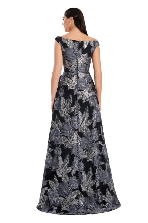 Alexander by Daymor 3095 V-Neck Side Ruffle Dress