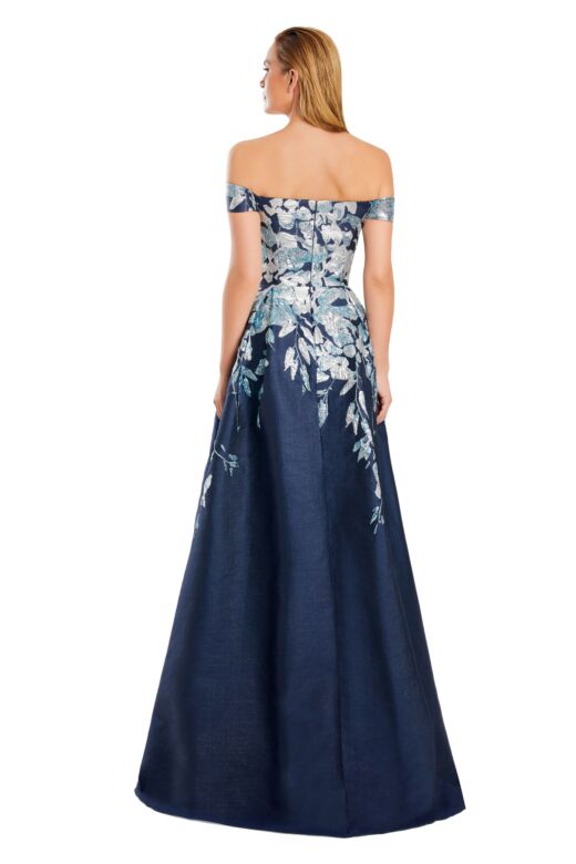 Alexander by Daymor 3097 V-Neck Pleated A-Line Dress