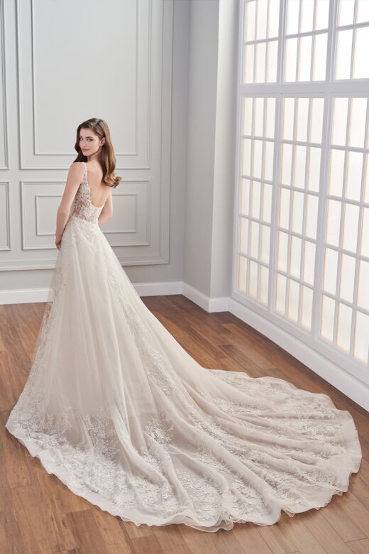 Martin Thornburg MTL407 Isidore Low Back Scoop Neck Wedding Dress