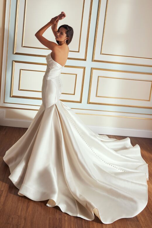 Martin Thornburg MT5104 Flannery Trumpet Sweetheart Neck Wedding Dress