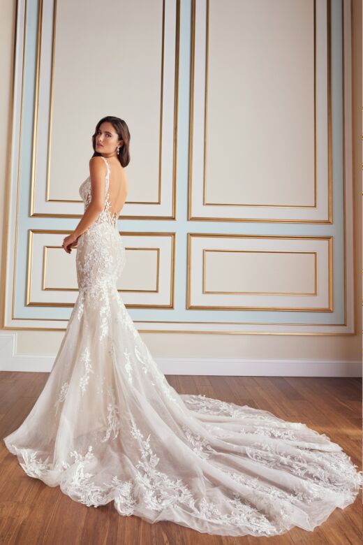 Martin Thornburg MT5106 Garner Scoop Back Illusion Side Wedding Gown
