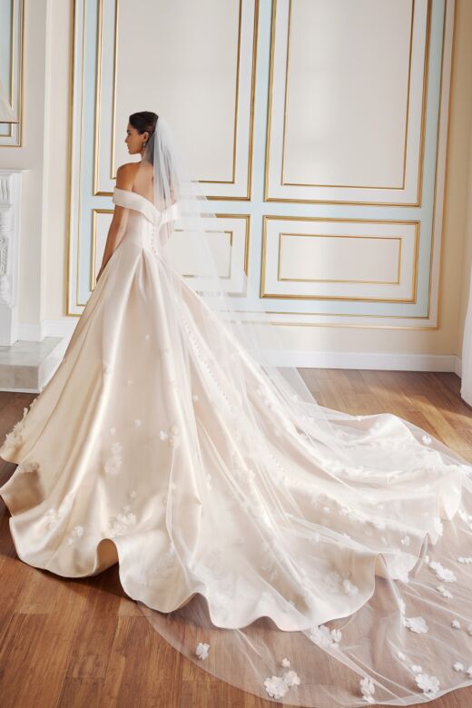 Martin Thornburg MT5116 Lysa Basque Waist Off-The-Shoulder Bridal Gown