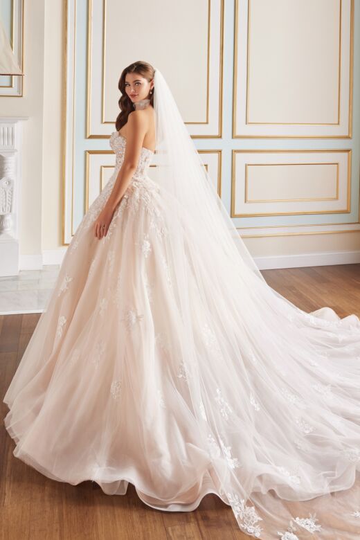 Martin Thornburg MT5121 Cavalli Strapless Curved Neck Bridal Gown