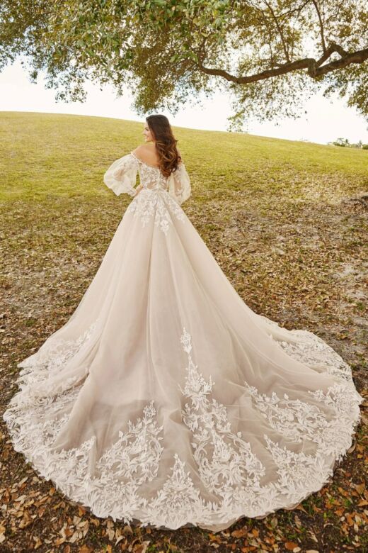 Martin Thornburg MTL9103 Derby Off The Shoulder Overskirt Bridal Dress