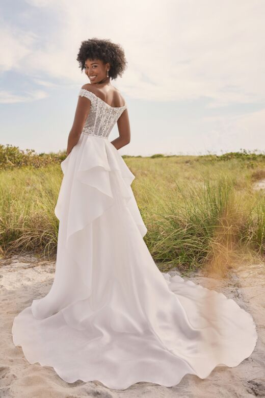 Martin Thornburg MT3226 Lane Removable Organza Overskirt Wedding Gown