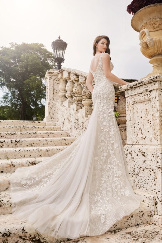 Martin Thornburg MT3241 Jules V-Neck Scoop Back Bridal Dress