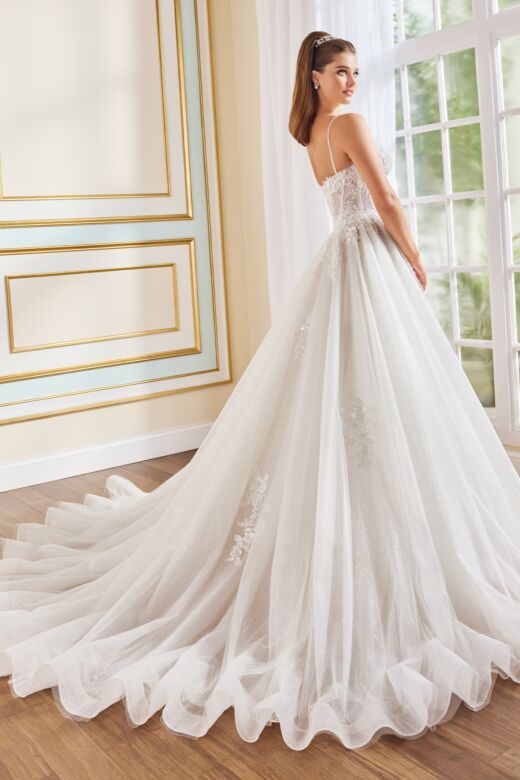 Martin Thornburg MT9111 Peony High Slit A-Line Wedding Gown