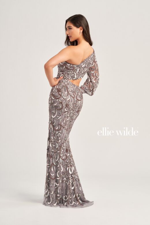 Ellie Wilde EW35020 One Sleeve Cutout Dress