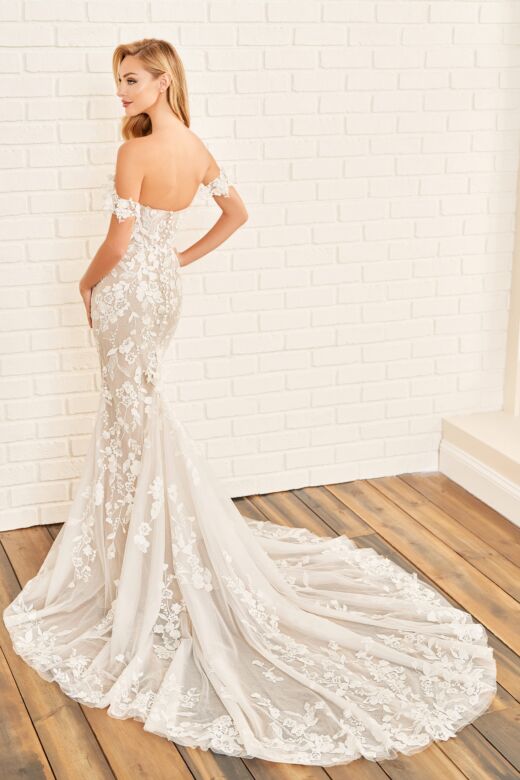 Enchanting by Mon Cheri E521 Plunging Sweetheart Neck Wedding Dress