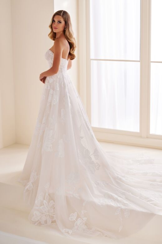 Enchanting by Mon Cheri E603 Sweetheart Neck A-Line Bridal Dress