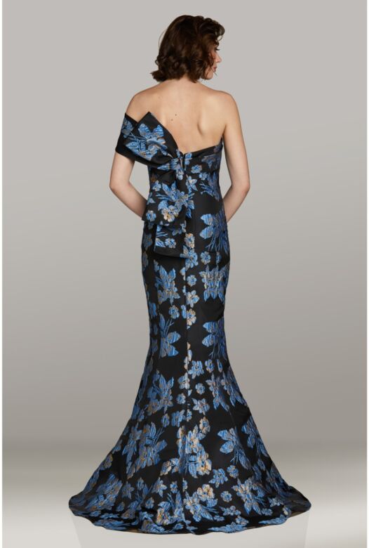 Feriani Couture 18481 One Shoulder Bow Back Dress
