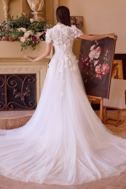 Andrea and Leo WL040 Sweetheart Neck Two Way A-Line Bridal Gown