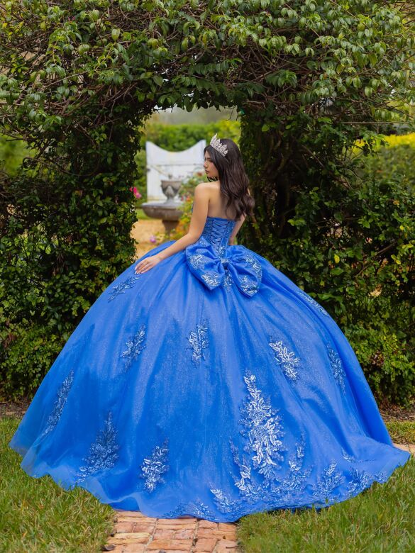 House of Wu 56571 French Blue Strapless Dress