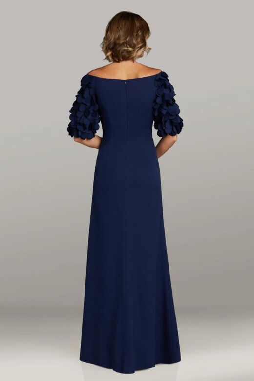 Gia Franco 12419 Bateau Neckline Half Sleeve Dress