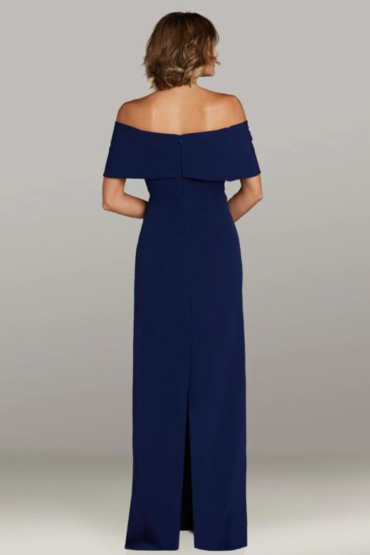 Gia Franco 12445 Off The Shoulder Embellished Waist Dress