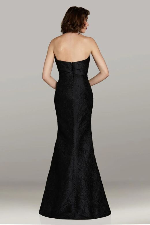 Gia Franco 12451 Curved Neckline Strapless Dress