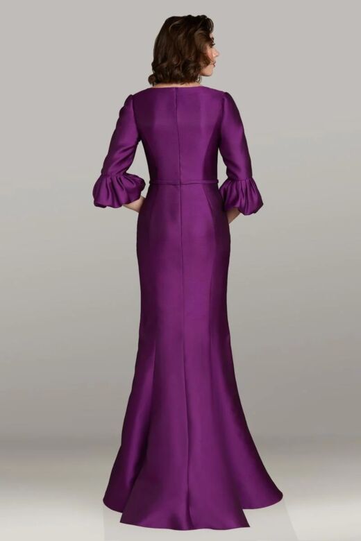 Gia Franco 12462 V-Neck Bubble Cuff Dress