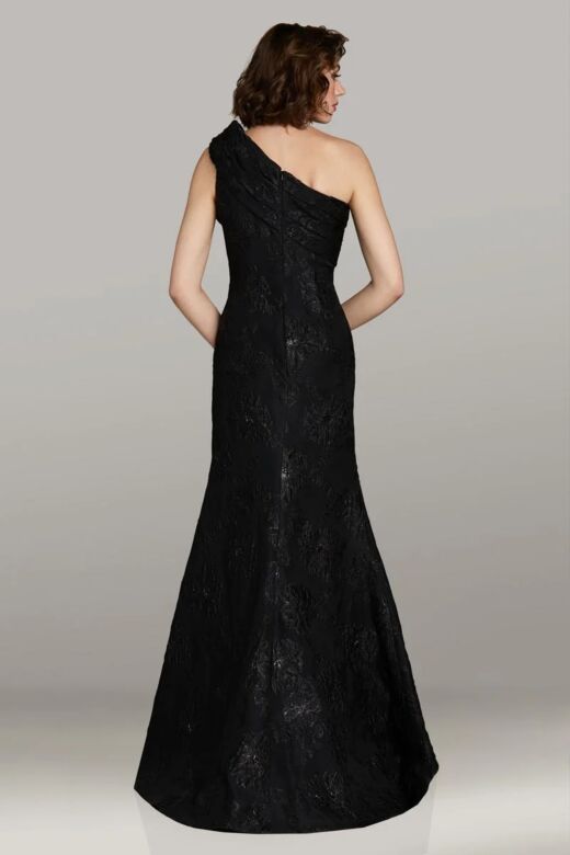 Gia Franco 12489 Ruffled One Shoulder Dress