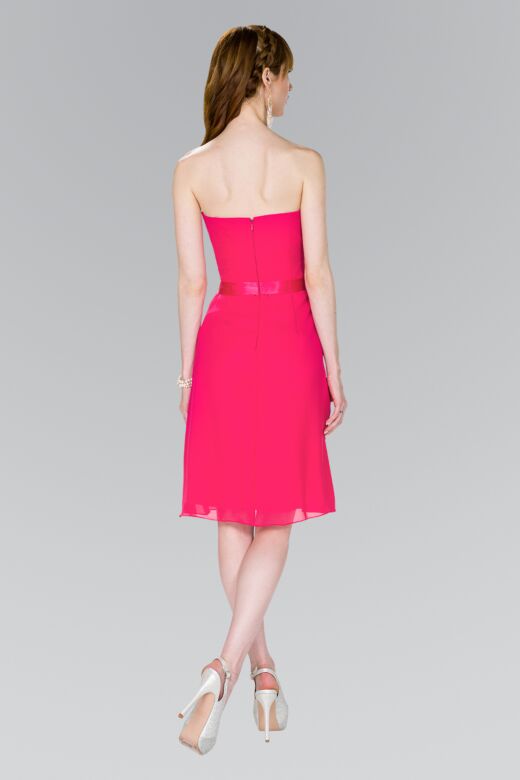 Elizabeth K GS1080 Ruched Top Strapless Dress